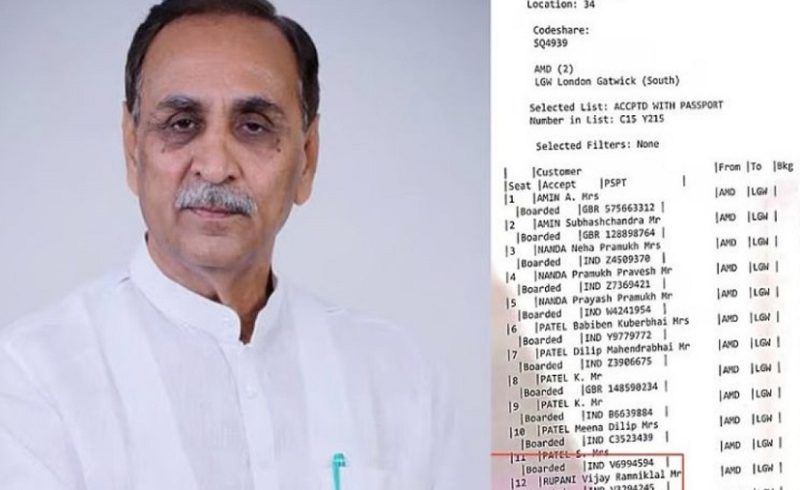 বিমান দুর্ঘটনায় মারা গেছেন গুজরাটের সাবেক মুখ্যমন্ত্রী