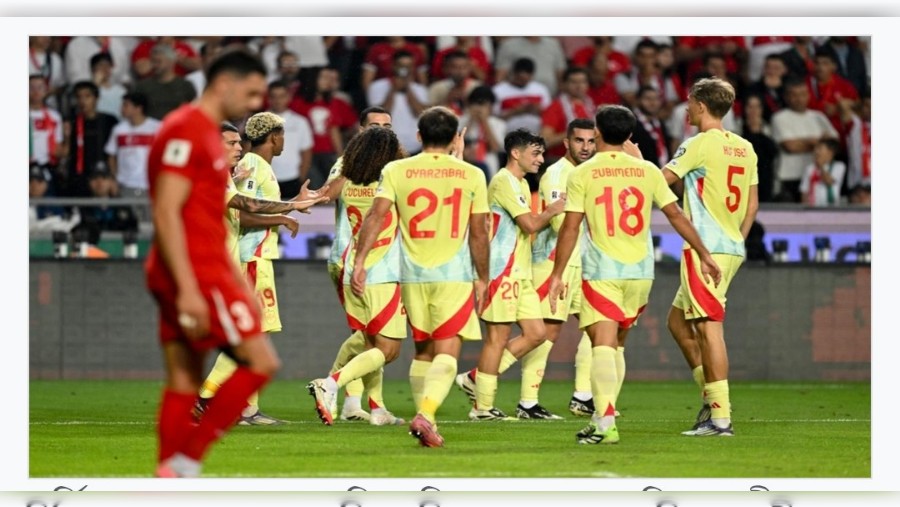 তুর্কিদের গোল বন্যায় ভাসিয়ে দিয়েছে স্পেন