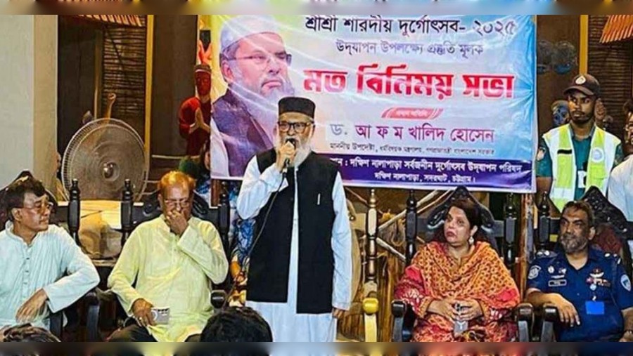 সাহসের সঙ্গে বুক ফুলিয়ে দুর্গাপূজা উদযাপন করবেন: ধর্ম উপদেষ্টা