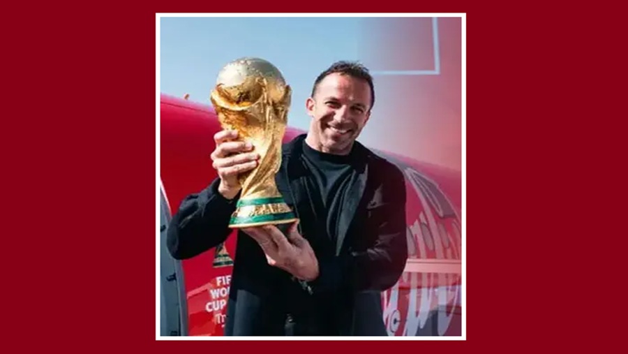 এক দিনব্যাপী সংক্ষিপ্ত সফরে বিশ্বকাপ ট্রফি এখন বাংলাদেশে