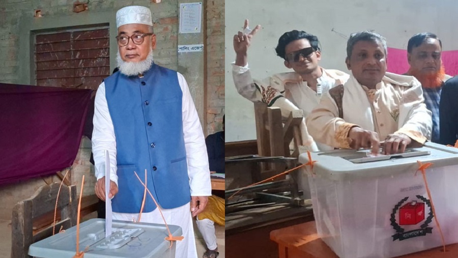 ভোট দিয়েছেন ফটিকছড়ি আসনের বিএনপি ও জামায়েত প্রার্থী