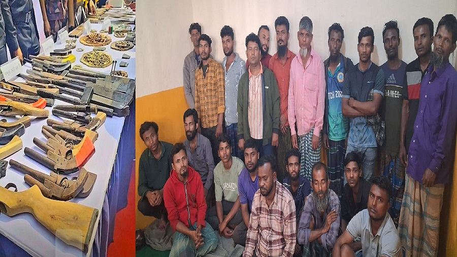 জঙ্গল সলিমপুরে ইতিহাসের বৃহৎ অভিযানে আগ্নেয়াস্ত্রসহ গ্রেপ্তার ২২