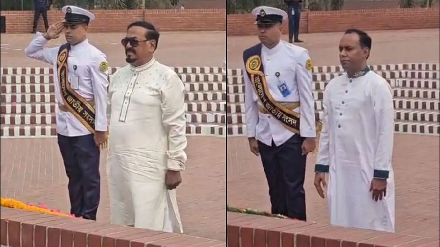 জাতীয় স্মৃতিসৌধে স্পিকার ও ডেপুটি স্পিকারের শ্রদ্ধা