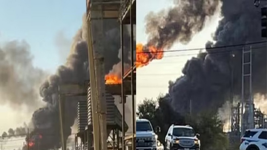 যুক্তরাষ্ট্রে তেল শোধনাগারে ভয়াবহ বিস্ফোরণ