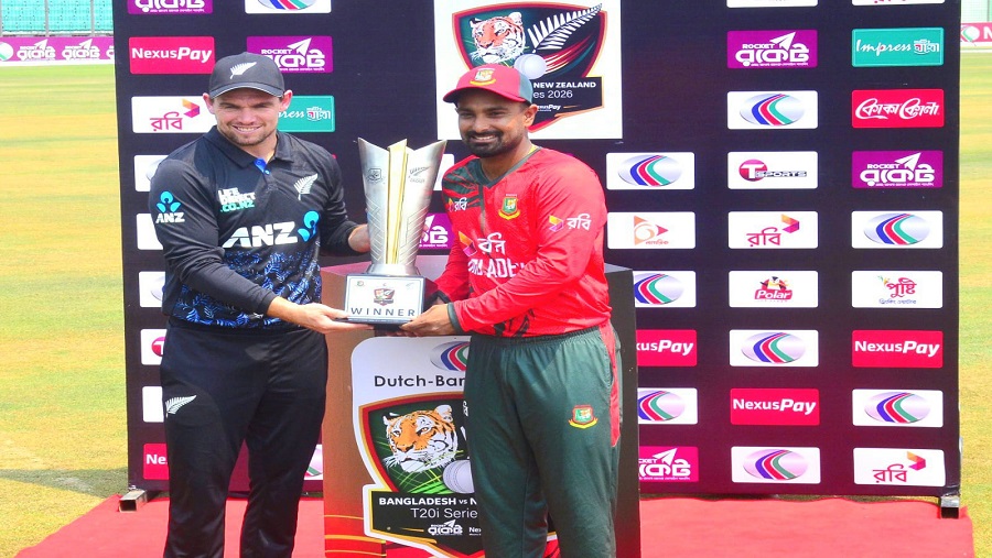 চট্টগ্রামে বাংলাদেশ-নিউজিল্যান্ড টি-টোয়েন্টি সিরিজের ট্রফি উন্মোচন