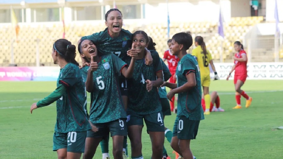 নেপালকে হারিয়ে টানা তৃতীয়বার সাফ নারী চ্যাম্পিয়নশিপের ফাইনালে বাংলাদেশ